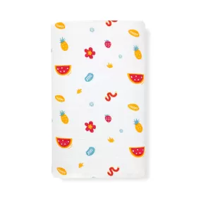 100% Soft Cotton Muslin Swaddle / Towel - Happy Zizu