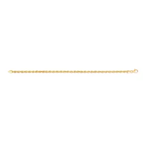 14K 3mm Silk Rope Chain