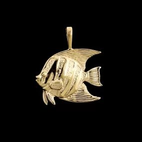 14K Yellow Gold Estate Fish Charm