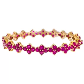 Asher Bangle Yellow Gold Ruby