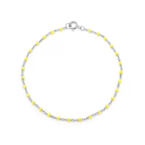 Candy Chain Bracelet | Lemon & Silver