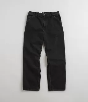 Carhartt Denim Single Knee Pants - Black Stone Washed