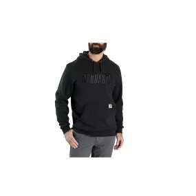 Carhartt Loose Fit Midweight Embroidered Logo Graphic Sweatshirt Black