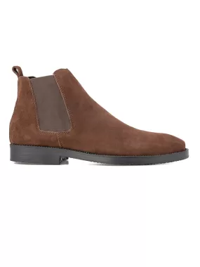 Chelsea Boots - Coffee Suede Leather (Crepe Sole)