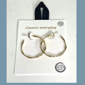 Classic Everyday Hoop Earrings