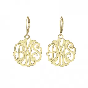 Classic Monogram Earrings - Leverback