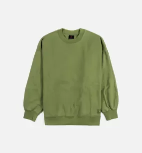 Flight Fleece Womens Crewneck - Light Olive