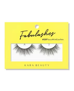 Kara Beauty 3D Faux Mink Eyelashes-A3