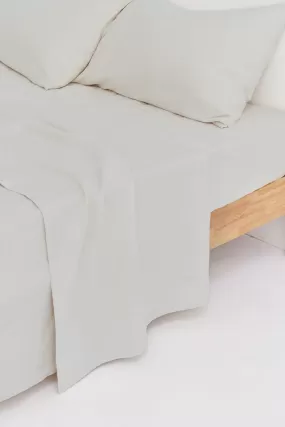 Linen Flat Sheet Oat