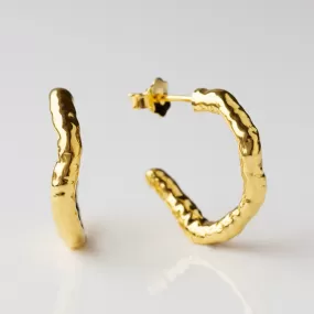 Luxe Molten Hoop Earrings