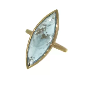 Marquise Aquamarine Ring