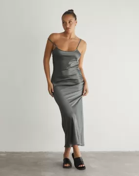 Martha Maxi Dress (Slate)