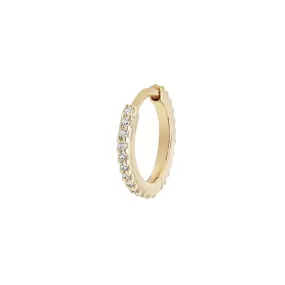 MBF Diamond Huggie 8mm, 14k Gold