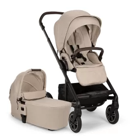 Nuna MIXX Next Pushchair and Carrycot - Biscotti