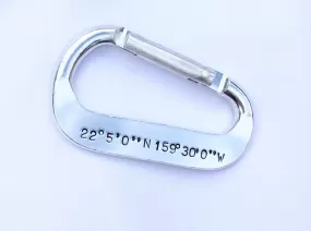 Personalized Carabiner, Featured in US Weekly, Boyfriend Gift, Fathers Day Gift, Coordinance Carabiner, natashaaloha