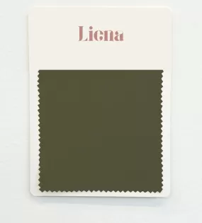 Satin Fabric Swatch Card - Olive