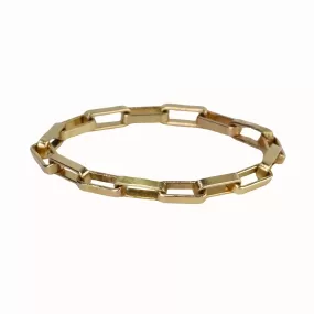 The Ali 14K Gold Box Chain Ring