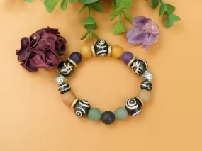 Tribal Inspired Multi-Gemstone Bracelet