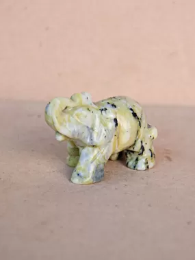 Yellow Turquoise Elephant